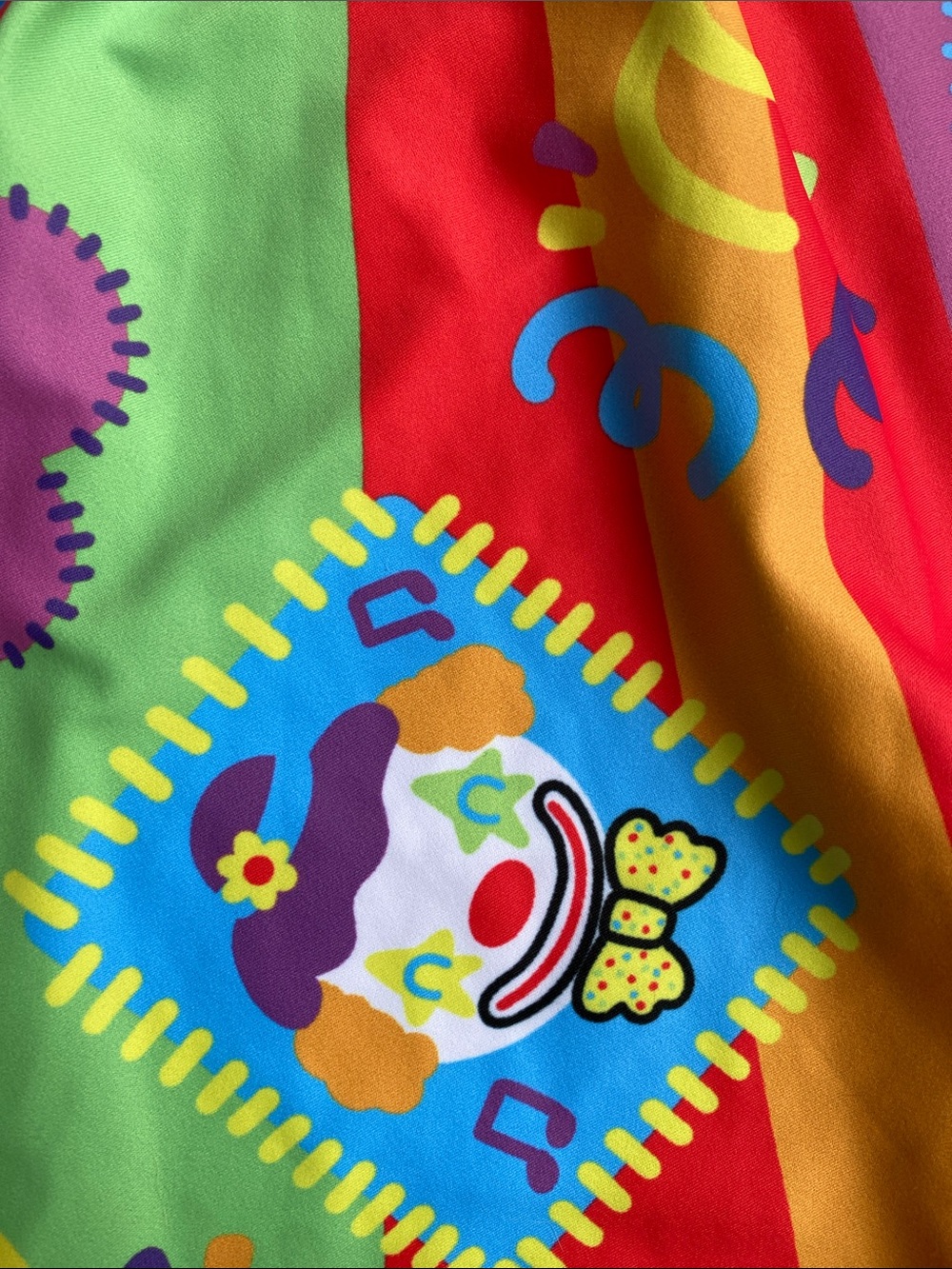 Colorful Rainbow Panel Skater Skirt - Multicolor - Picture 3 of 6